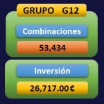 Combinaciones e inversión del Grupo 12