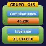 Combinaciones e inversión del Grupo 13