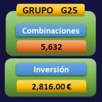 Combinaciones e inversión del Grupo 25