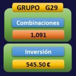 Combinaciones e inversión del Grupo 29