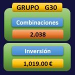 Combinaciones e inversión del Grupo 30